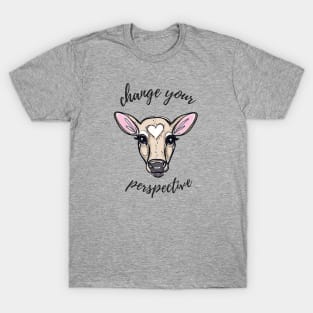 Change Your Perspective Tan Baby Cow T-Shirt